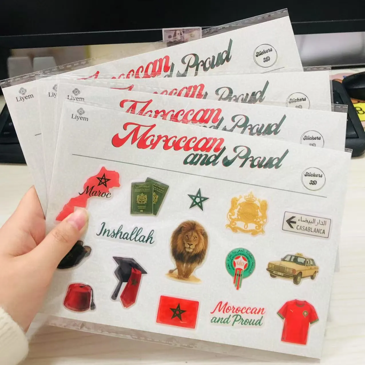 গম্বুজ Epoxy রজন স্টিকার