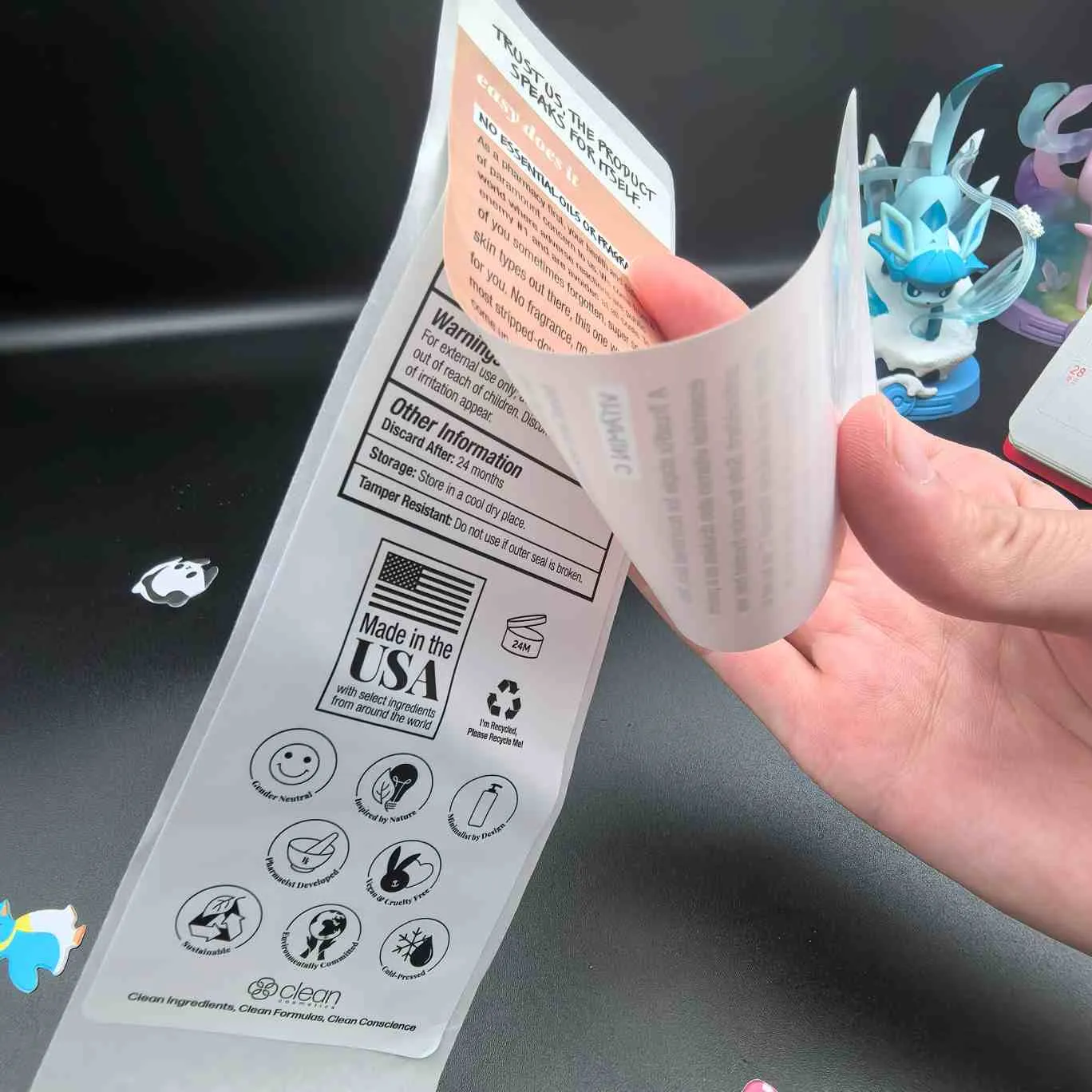 কসমেটিক লেবেলের জন্য মাল্টিলেয়ার